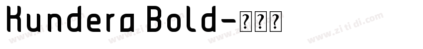 Kundera Bold字体转换
